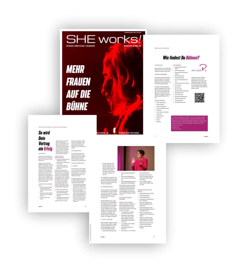 She Works! Sonderbielage "Mehr Frauen auf die Bühne!" - 03.2023