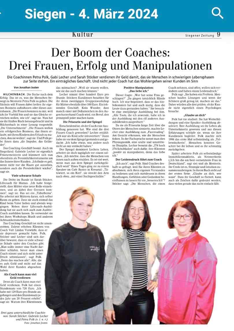 Siegener Zeitung Presse 4.März24