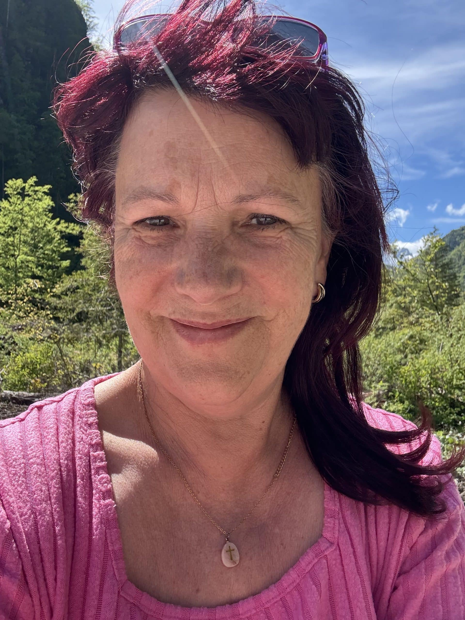 Petra Polk beim Spaziergang Petra Polk beim Spaziergang