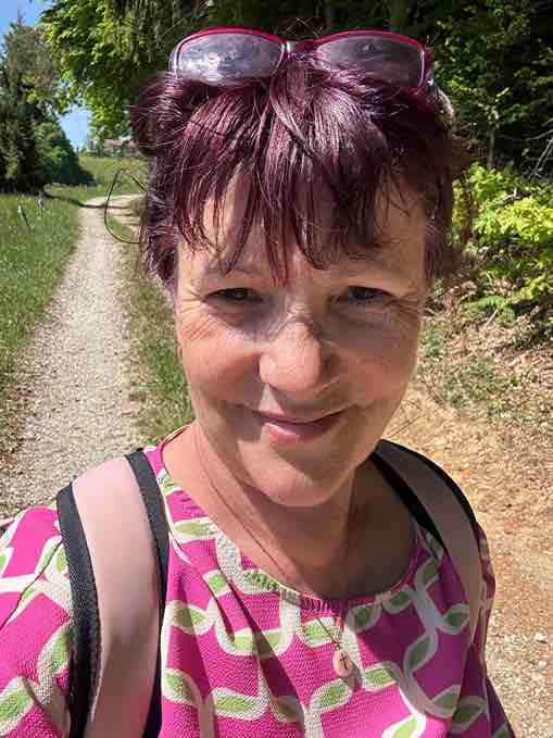 Petra bei der Wanderung in Slowenien