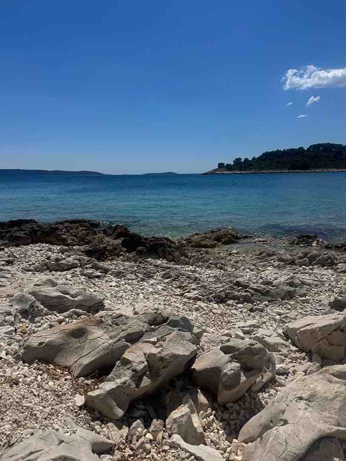 Travel Tag am Meer