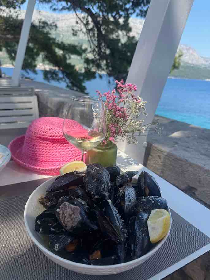 Muscheln im Restaurant Kroatien Muscheln im Restaurant Kroatien