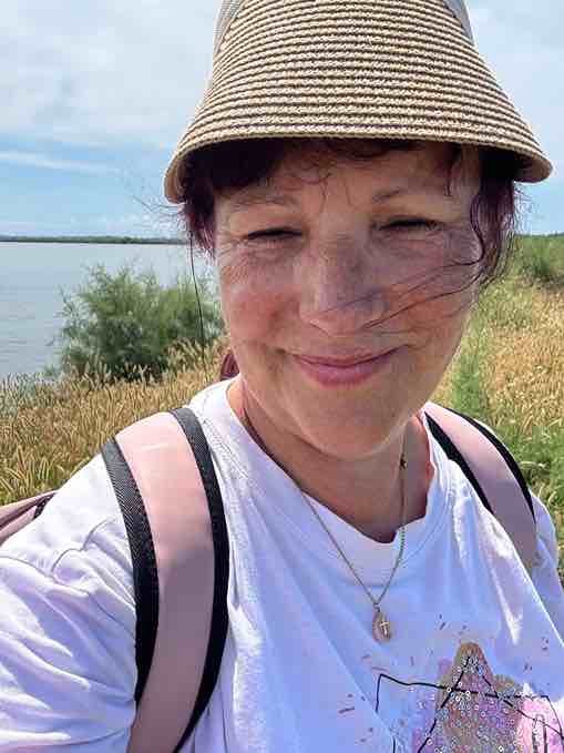 Petra Polk bei einer weiteren Wanderung