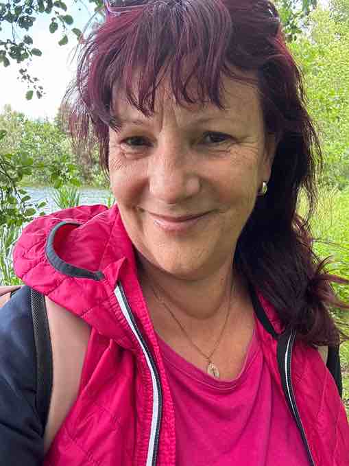 Petra Polk beim Wandern Petra Polk beim Wandern